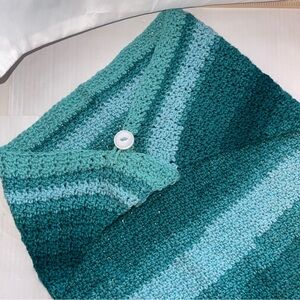 Handmade Women's Multicolored Shawl Wrap Approx 20” by 23”